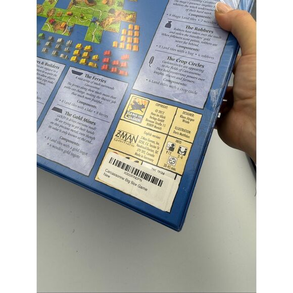 Carcassonne Big Box Board Game New Sealed + 6 Expansion Packs 2012 Z-Man Games - Picture 4 of 8